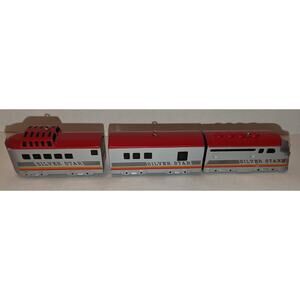 Vintage 1998 Hallmark Silver Star 3 Piece Ornament Set Christmas